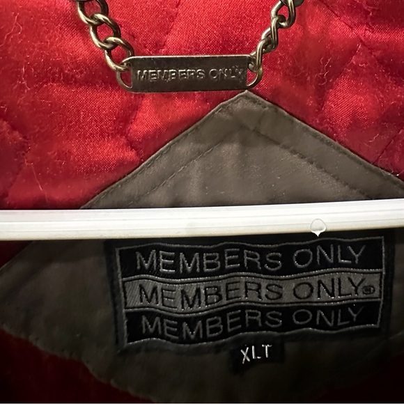 Vintage Members Only Brown Military Field Jacket - Picture 4 of 6